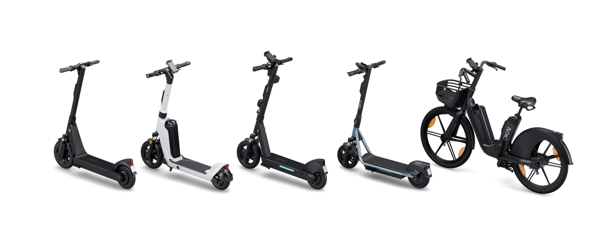 OKAI commercial fleet scooters supplied to Be All Premium Vending